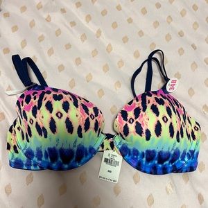 Pink padded bra